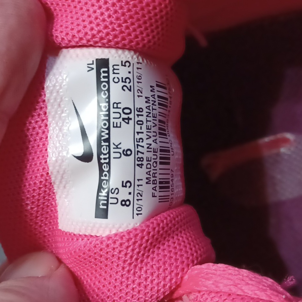 Nike Women's Lunarfly 3 Grey/Pink Running Shoes Size 8.5 487751-016 - Picture 6 of 8